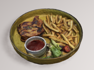 Spicy Chicken Steak Modelo 3D