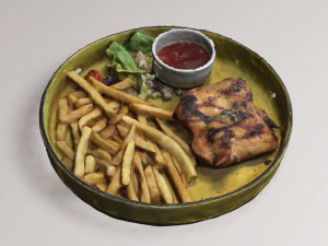Spicy Chicken Steak 3D Model