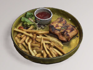 Spicy Chicken Steak 3D Model