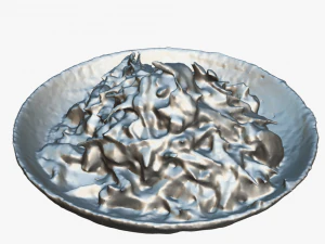 Stir fried Garlic 3D Model