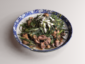 Stir fried Garlic 3D Model