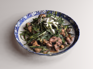 Stir fried Garlic 3D Model