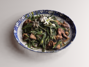 Stir fried Garlic 3D Model