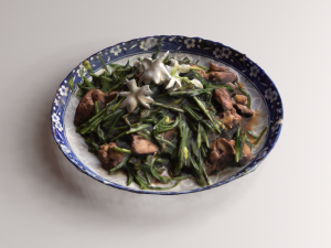 Stir fried Garlic 3D Model