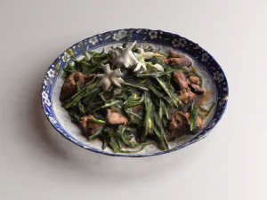 Stir fried Garlic 3D Model