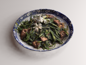 Stir fried Garlic 3D Model