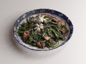 Stir fried Garlic 3D Model
