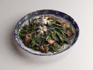 Stir fried Garlic 3D Model