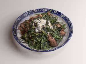 Stir fried Garlic 3D Model