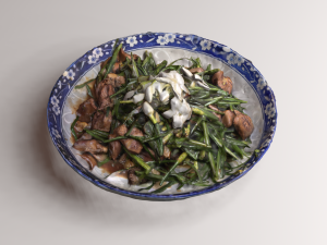 Stir fried Garlic 3D Model