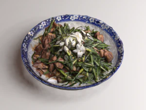 Stir fried Garlic 3D Model