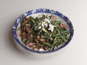 Stir fried Garlic 3D Model