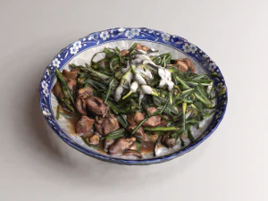 Stir fried Garlic 3D Model