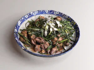Stir fried Garlic 3D Model