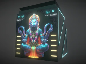 Colecionador de caixas de Hanuman Modelo 3D
