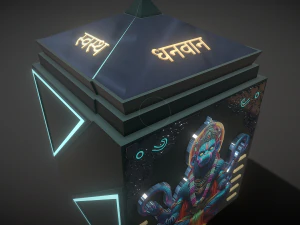 Colecionador de caixas de Hanuman Modelo 3D