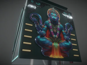 Colecionador de caixas de Hanuman Modelo 3D