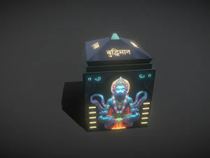 Colecionador de caixas de Hanuman Modelo 3D