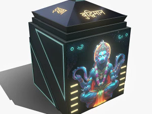 Colecionador de caixas de Hanuman Modelo 3D
