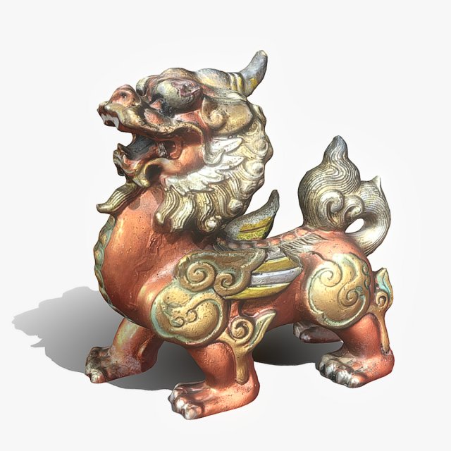 Dragon lion 3D-Modell .c4d .max .obj .3ds .fbx .stl .blend 