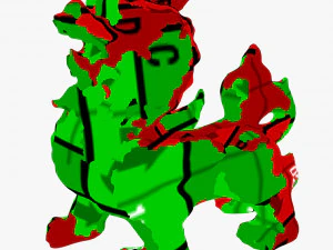 Leone drago Modello 3D