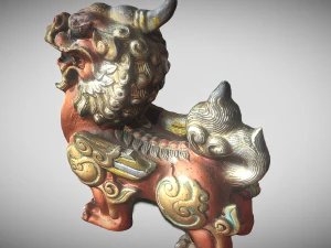 Leone drago Modello 3D