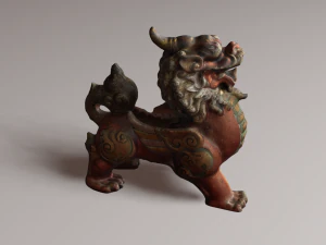 Leone drago Modello 3D