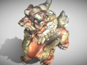 Leone drago Modello 3D