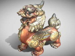 Leone drago Modello 3D