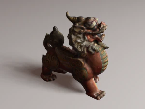 Leone drago Modello 3D