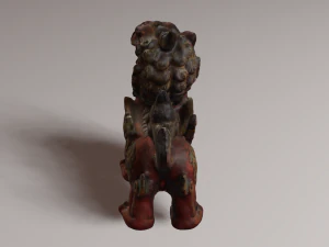 Leone drago Modello 3D