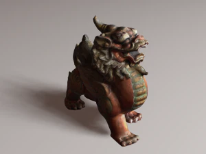 Leone drago Modello 3D