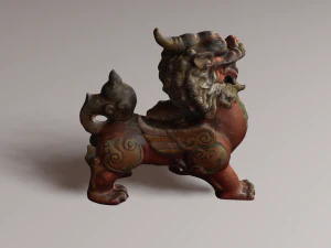 Leone drago Modello 3D