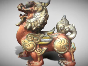 Leone drago Modello 3D