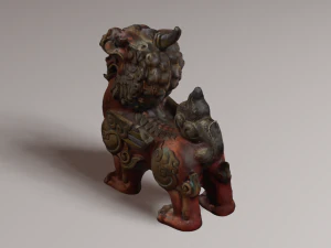 Leone drago Modello 3D