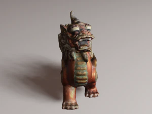 Leone drago Modello 3D