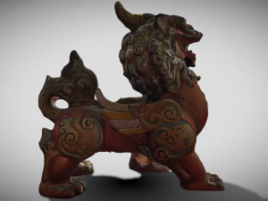 Leone drago Modello 3D