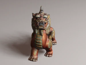 Leone drago Modello 3D