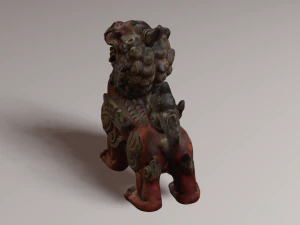 Leone drago Modello 3D