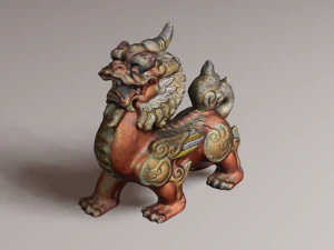 Leone drago Modello 3D