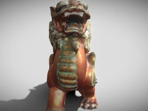 Leone drago Modello 3D