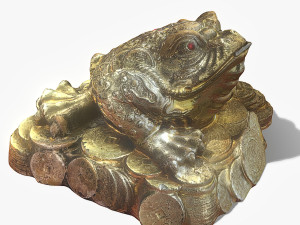 Gold frog 3D 模型