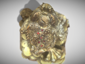 Gold frog Modelo 3D