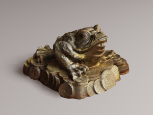Gold frog Modelo 3D