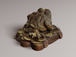 Gold frog Modelo 3D