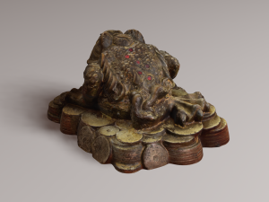 Gold frog Modelo 3D