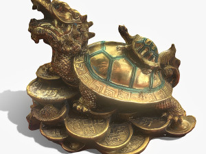 Feng Shui Dragon Turtle 2 3D Model
