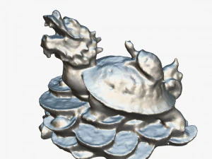 Feng Shui Dragon Turtle 2 3D Model