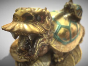 Feng Shui Dragon Turtle 2 3D Model