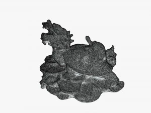 Feng Shui Dragon Turtle 2 3D Model